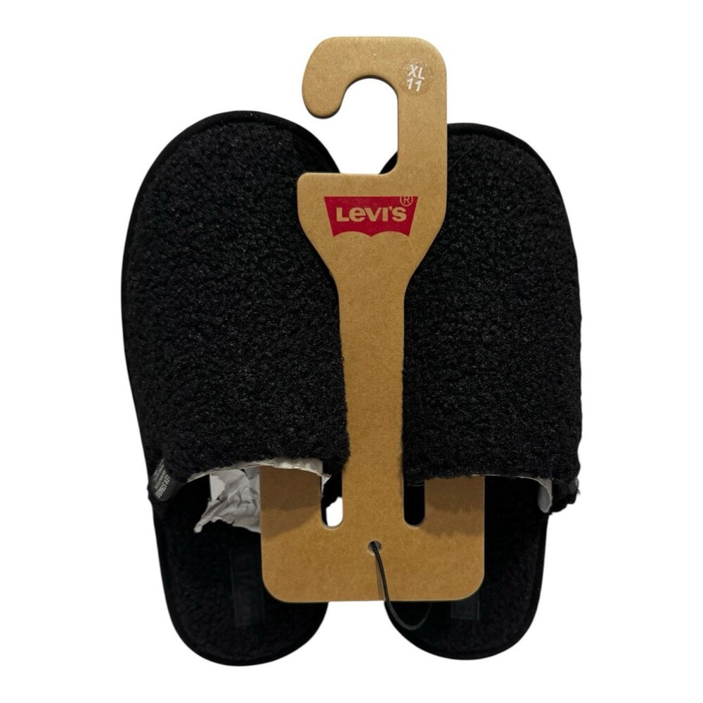 Levi's Women’s Black Lacy Memory Foam Scuff Slippers Size XL/11